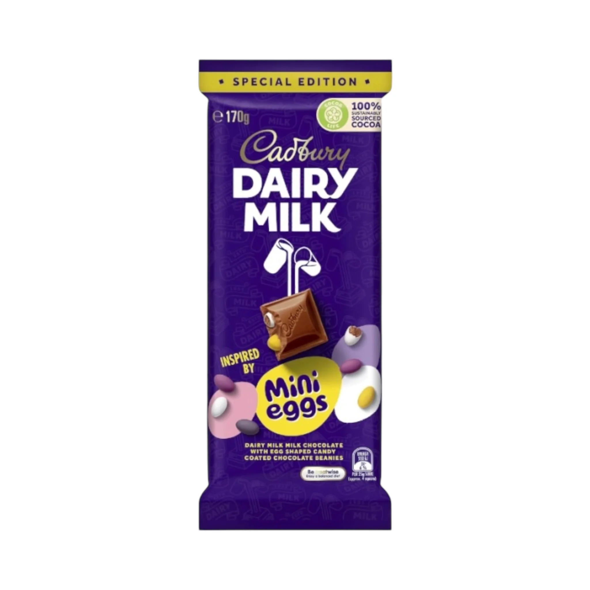 Cadbury Dairy Milk Mini Eggs Block - 170g [Australian]