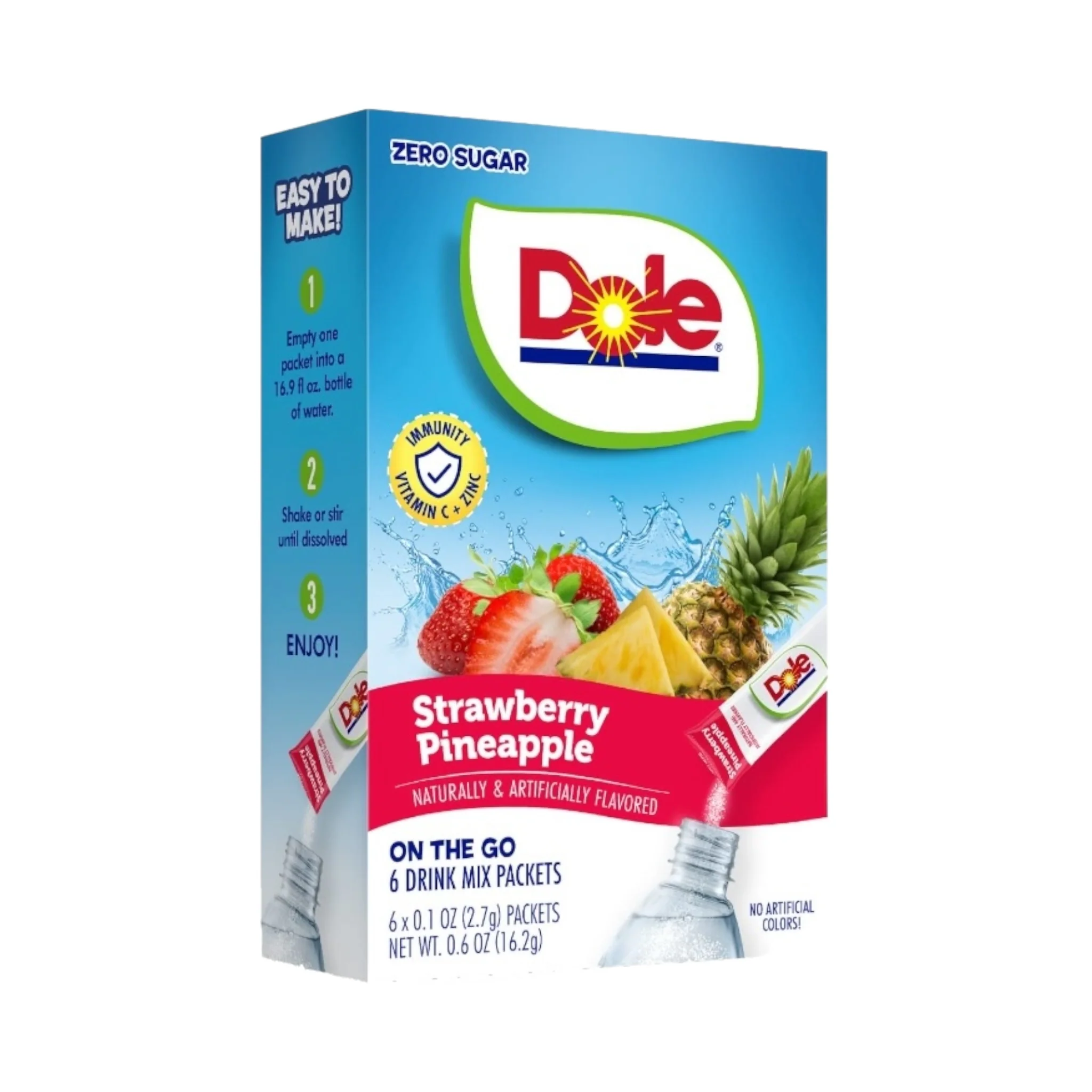 Dole Singles To Go Strawberry Pineapple - 0.6oz (16.2g)