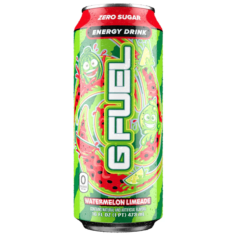 G FUEL - Watermelon Limeade Zero Sugar Energy Drink - 16fl.oz (473ml)