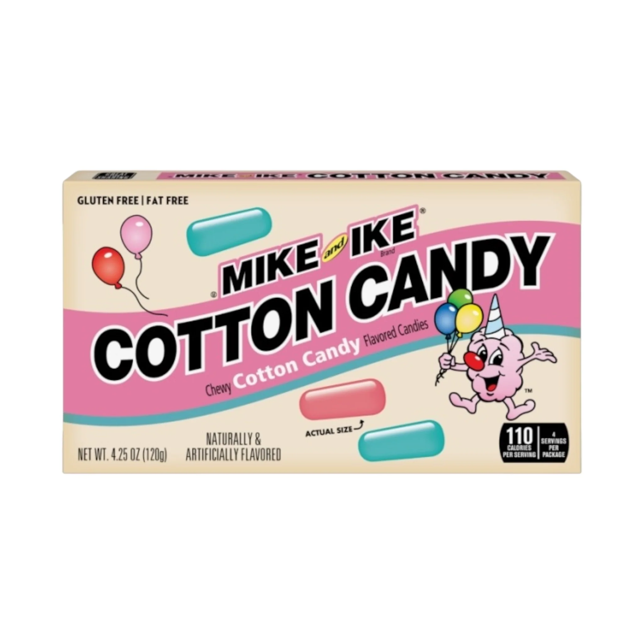 Mike & Ike Cotton Candy - 4.25oz (120g) - Theatre Box