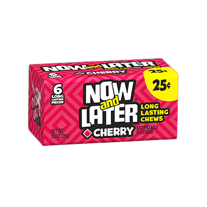 Now & Later 6 Piece Cherry Candy 0.93oz (26g)