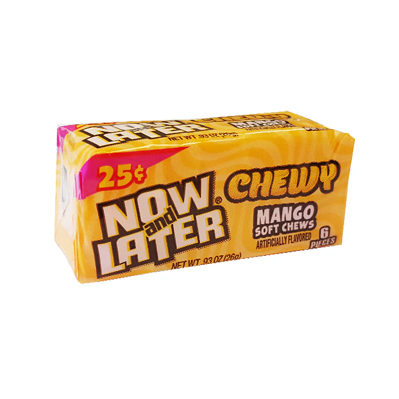 Now & Later 6 Piece CHEWY Mango Fruit Chews