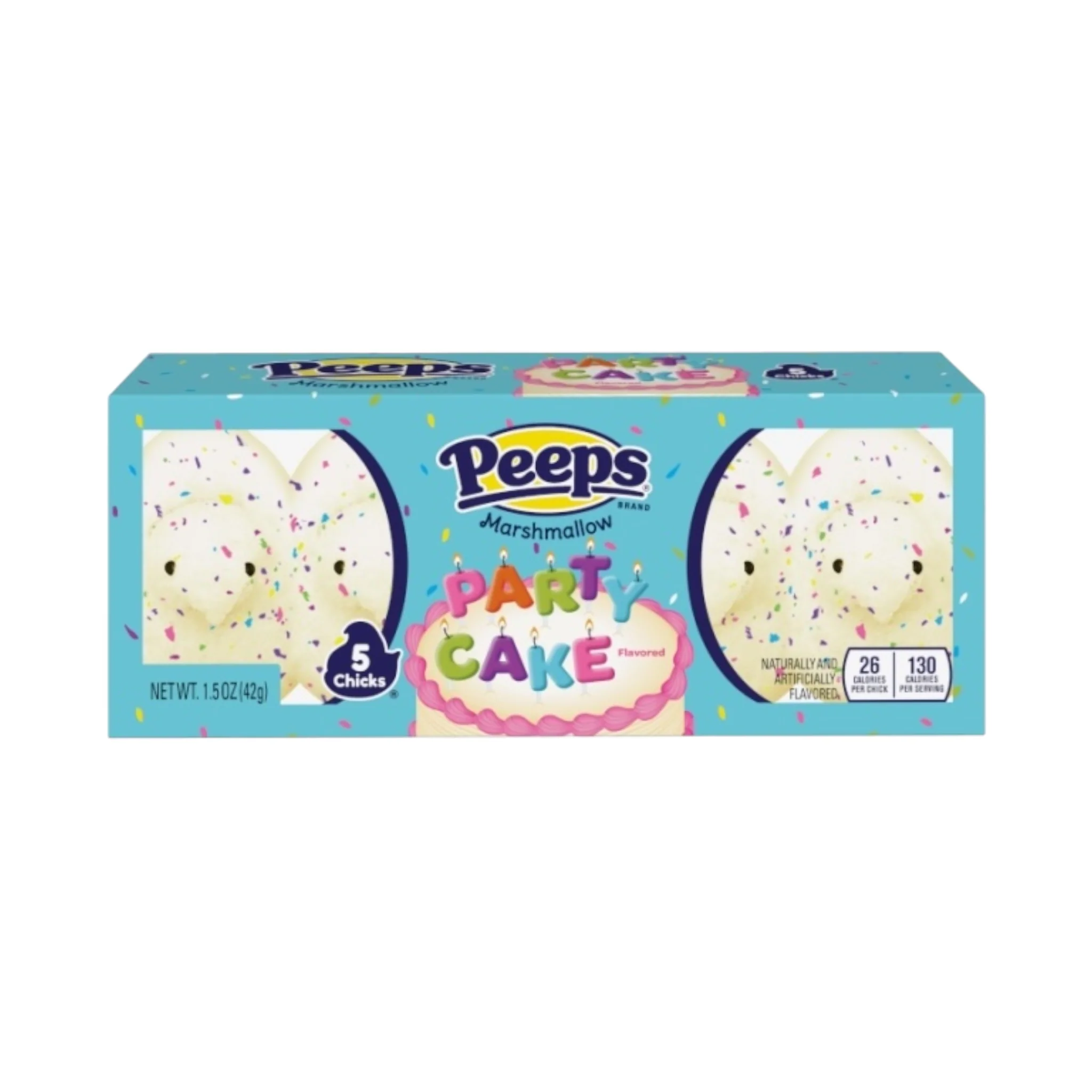 Peeps Easter Party Cake Marshmallow Chicks 5PK - 1.5oz (42g)