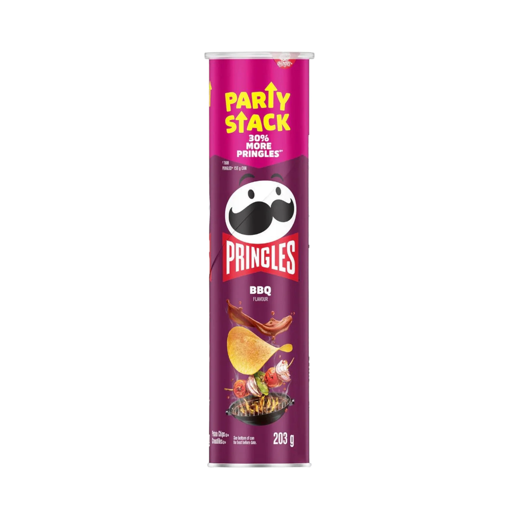 Pringles Party Stack Can BBQ Flavour - 203g