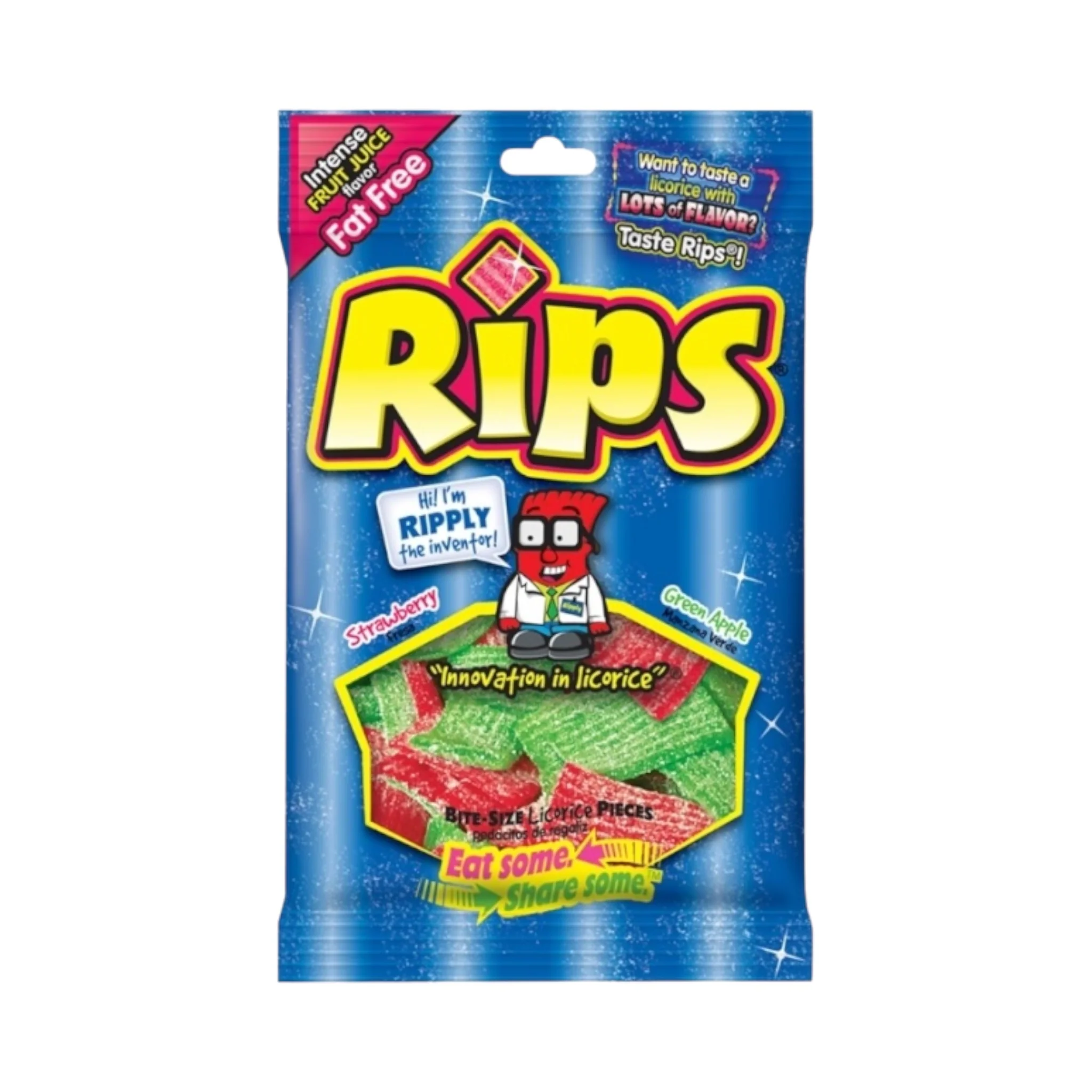 Rips Mix Sour Strawberry & Green Apple Candy - 5.5oz (155g)