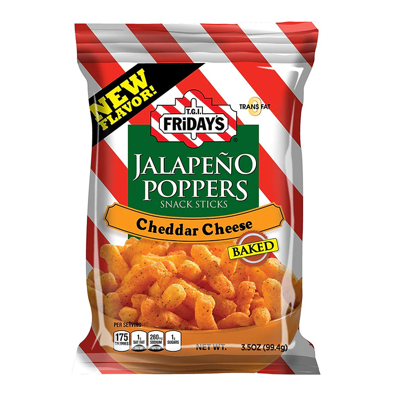 TGI Fridays Jalapeño Poppers Snack Sticks - 3.5oz (99.4g)